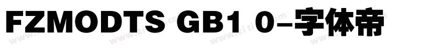 FZMODTS GB1 0字体转换